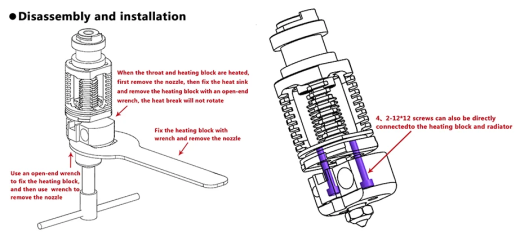 3D打印机挤出机Hotend Red Lizard K1缩略图